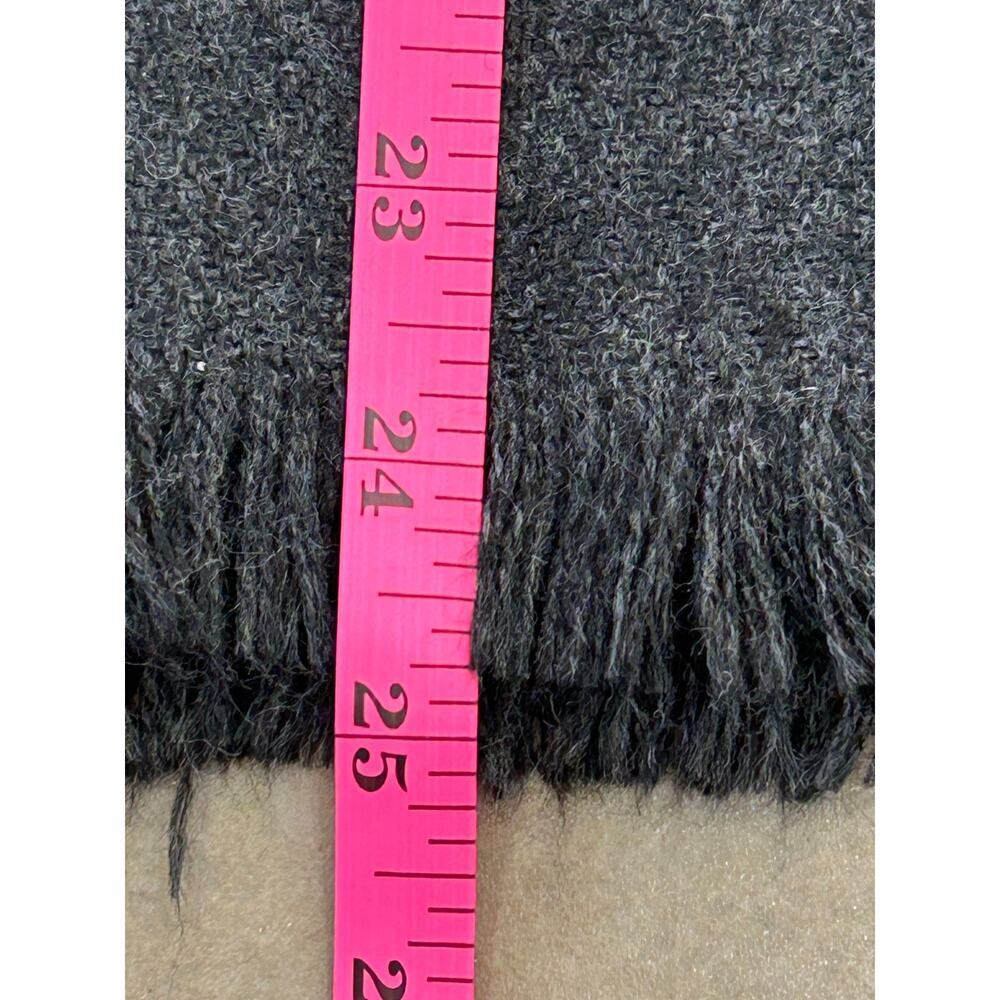 Men's or Women's Soft Black Knit Scarf - Picture 3 of 5